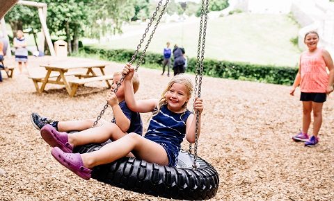 Children at Play in Williamson Park